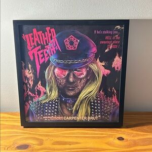 Leather Teeth Vinyl LP with Plexi Glass Hangable Frame